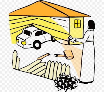 yellow clip art roof shed home