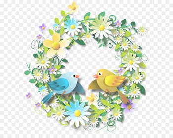 yellow clip art spring wildflower plant