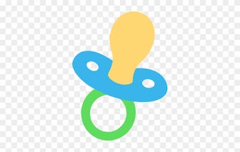 Yellow Clipart Pacifier - Baby Pacifier Clipart