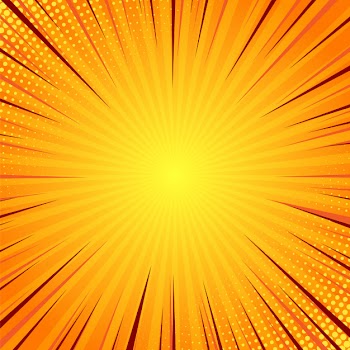 Yellow comics pop art background Free Vector