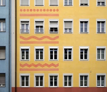 yellow concrete building