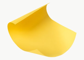Yellow curled chart paper design element | Free  transparent png - 2358845