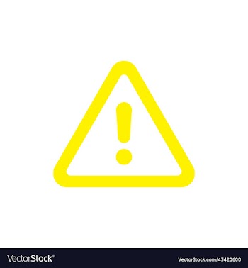 yellow danger notice or risk icon