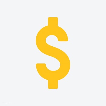 Yellow dollar symbol on white background | Free stock vector - 457535