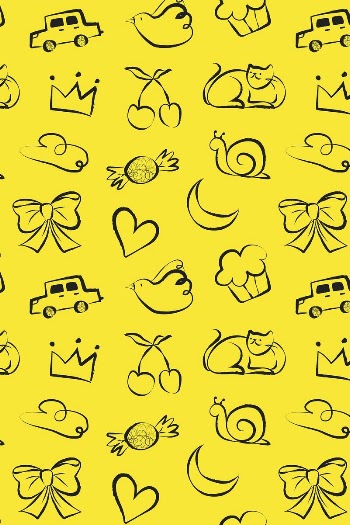 Yellow doodle pattern background, cute | Free Photo - rawpixel
