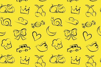 Yellow doodle pattern background, cute | Free Photo - rawpixel