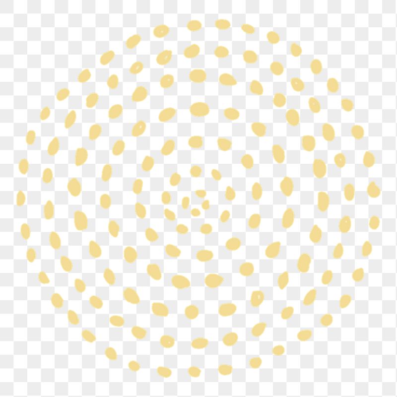 Yellow dots png circle sticker, | Free PNG - rawpixel
