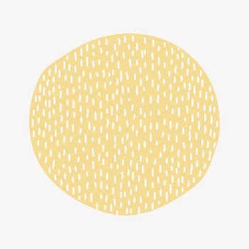 Yellow dots round shape collage | Free PSD - rawpixel