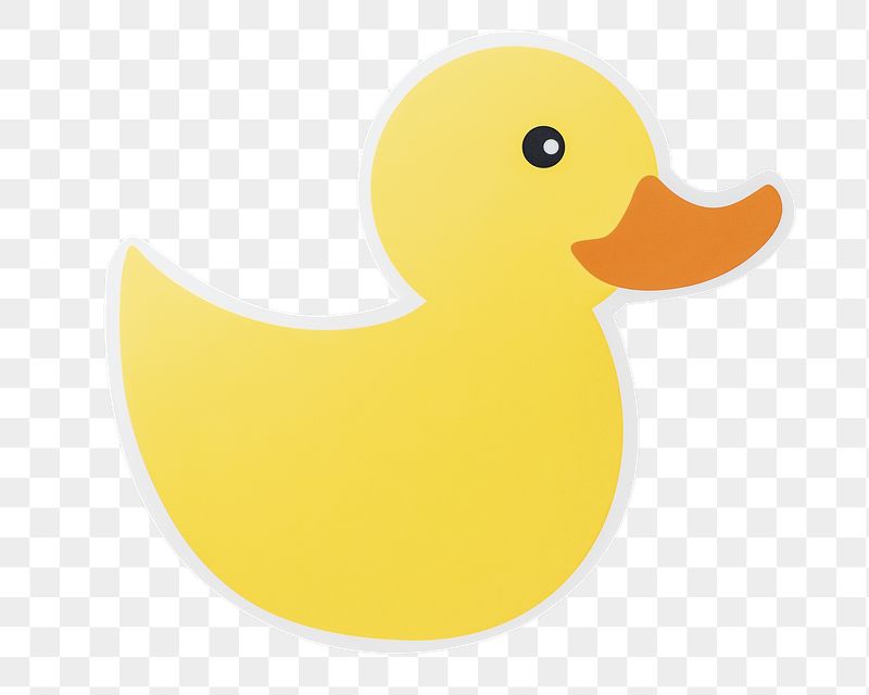 Yellow duck png animal sticker, | Free PNG - rawpixel