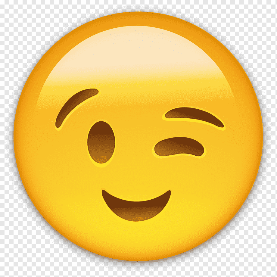 yellow emoji illustration, Smiley Emoticon Wink WhatsApp, smile emoji, face, internet Forum, smile Emoji png