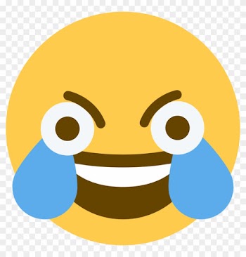 Yellow Face Nose Beak Head Emoticon Clip Art Smile - Open Eye Crying Laughing Emoji