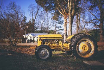 Yellow Farm Tractor 