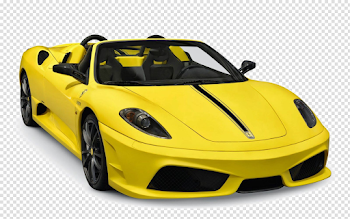 Yellow Ferrari Transparent Background PNG