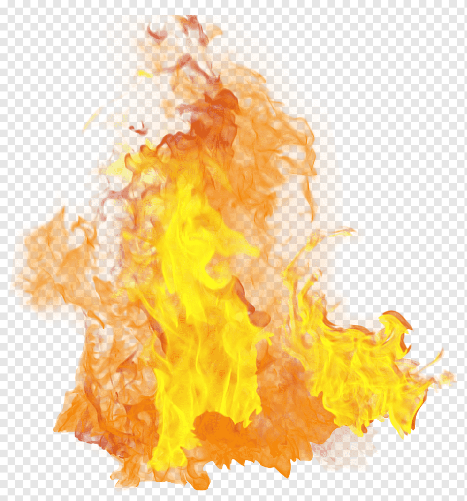 yellow fire, Fire Flame, Fire, orange, flame, nature png
