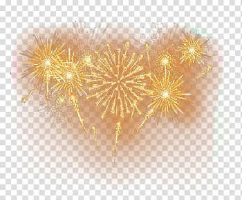 Yellow fireworks illustration, Fireworks Pyrotechnics, Free to pull the material Fireworks transparent background PNG clipart