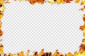 Yellow flame border , Flame Fire , Flame Border transparent background PNG clipart