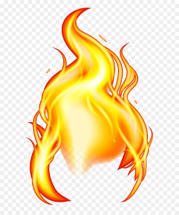 Yellow flame effect element 