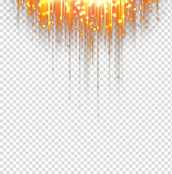 Yellow flame illustration, Light beam Computer file, Orange light beam transparent background PNG clipart