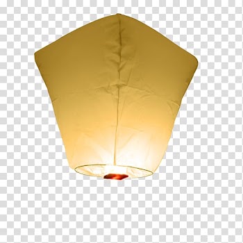Yellow floating lantern, Paper Lighting Sky lantern, sky lantern transparent background PNG clipart