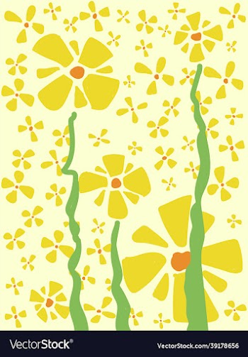 yellow floral background