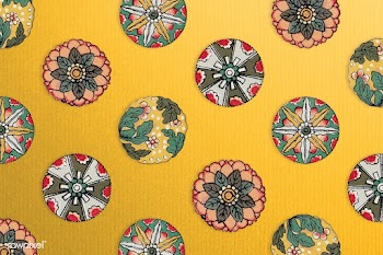 Yellow floral background design  | Free  illustration - 2332107