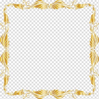 Yellow floral lining, Gold Luxury Pattern, Luxury gold pattern transparent background PNG clipart