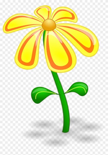 Yellow Flower Clipart February Flower - Yellow Flower Clip Art