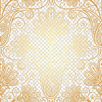 Yellow flower illustration, Totem Floral design Designer Pattern, Rich flowers background pattern transparent background PNG clipart