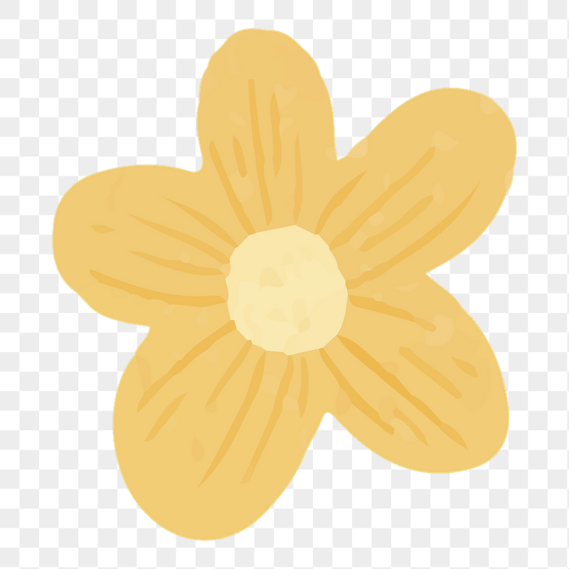 Yellow flower png doodle sticker, | Free PNG - rawpixel