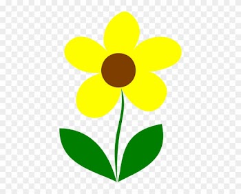 Yellow Flower Stem Clip Art At Clker Com Vector Online - Flower And Stem Clipart