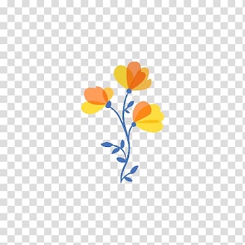 Yellow Flower Watercolor painting, Spring Bouquet transparent background PNG clipart