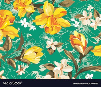yellow flowers pattern
