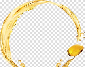 Yellow fluid frame sticker, Splash Oil Liquid, material transparent background PNG clipart