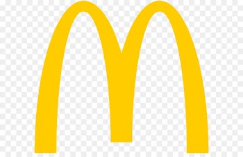 Yellow Font Angle - McDonald's logo PNG 
