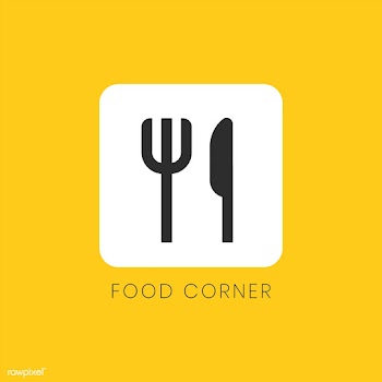 Yellow food corner icon sign vector | Free stock vector - 538335