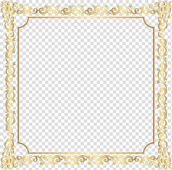 Yellow frame illustration, frame , Border Deco Frame transparent background PNG clipart
