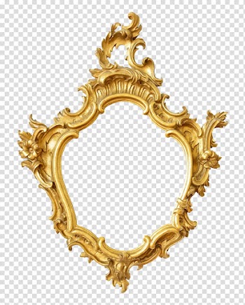 Yellow frame transparent background PNG clipart