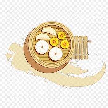 yellow fried egg circle side dish dish
