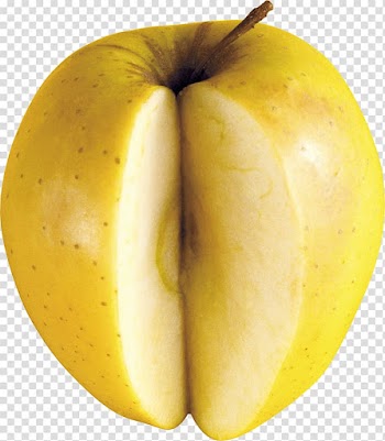 Yellow fruit, Apple Open transparent background PNG clipart