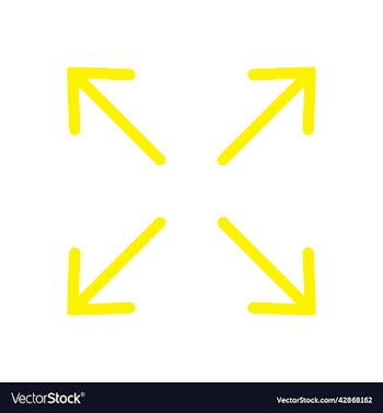 yellow full screen line art icon