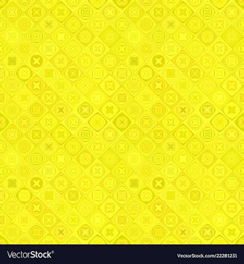 Yellow geometric diagonal curved shape mosaic vector image