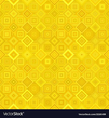 Yellow geometric diagonal square mosaic tile vector image