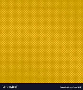 Yellow geometric halftone diagonal square pattern vector image