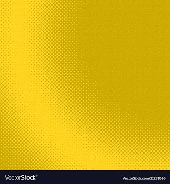 Yellow geometric halftone dot pattern background vector image