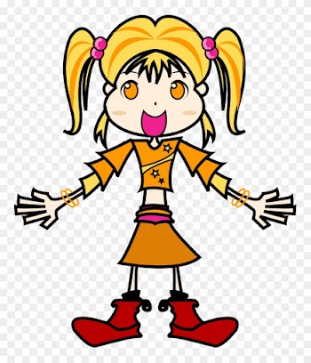 Yellow Girl Clip Art - Yellow Girl Clipart