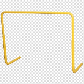 Yellow goalpost frame, Yellow Hurdle transparent background PNG clipart