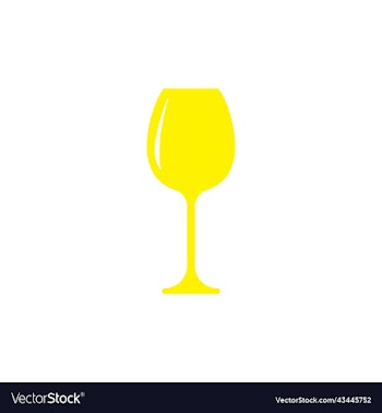 yellow goblet glass icon