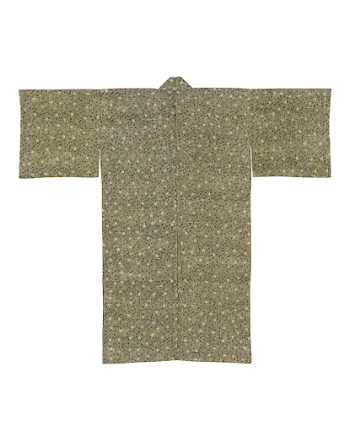 Yellow-ground kimono with plum pattern | Free Photo - rawpixel