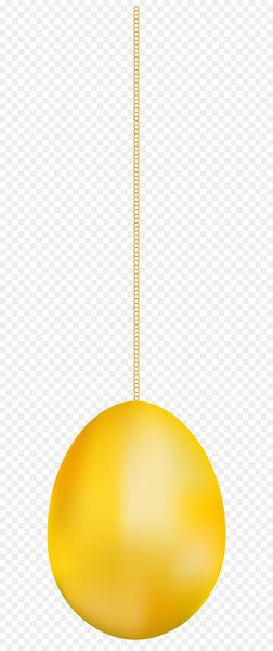 Yellow - Hanging Gold Easter Egg Transparent PNG Clip Art Image 