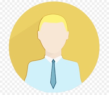 yellow head male clip art circle